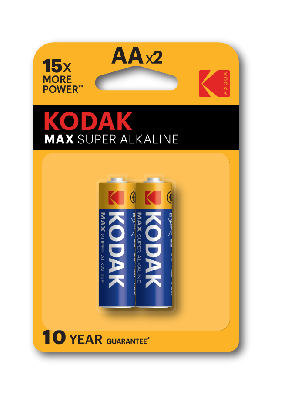 Батарейка Kodak LR6-2BL MAX SUPER Alkaline [KAA-2] (40/200/13200)
