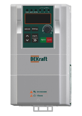 Преобразователь частоты DEKV060-0.75кВт 3 фазы 380В с торм. Модулем