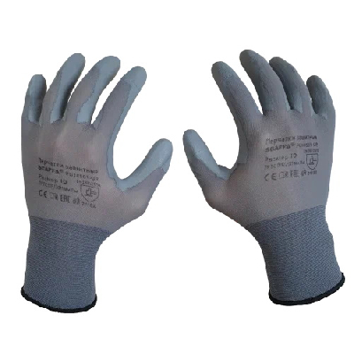 Перчатки для защиты от механических воздействий и ОПЗ PU1850T-GR размер 10